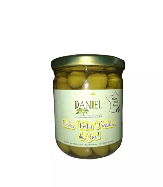 Olives vertes Picholine du Gard 250gr